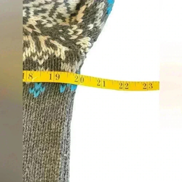 Aeropostale Men’s Gray Cotton Wool Blend 1/4 Zip Pullover Sweater Medium Classic - Picture 4 of 8